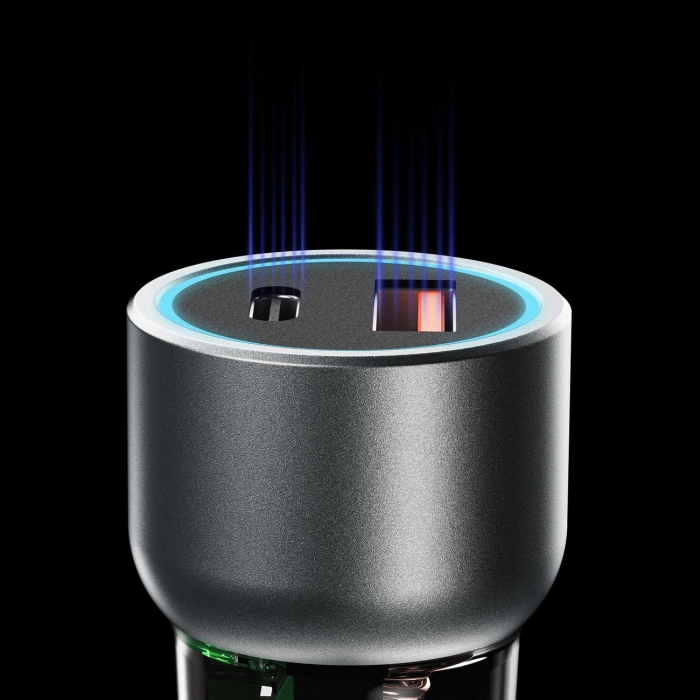 Dudao R4T 30W USB-A / USB-C Car Charger - Gray