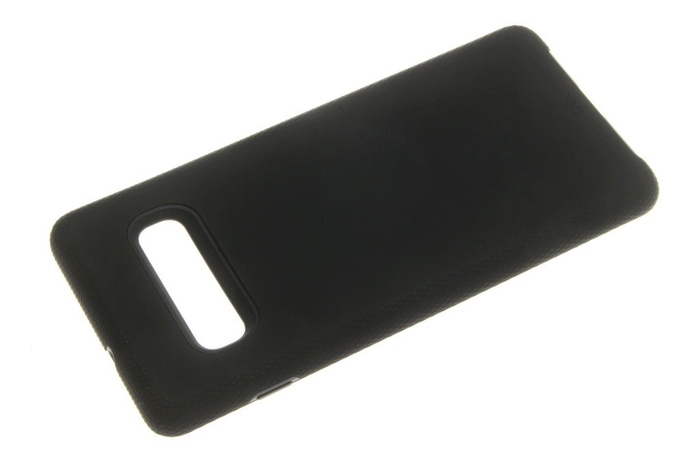 Telefontok Samsung Galaxy S10+ Plus Case-Mate Tough Grip fekete átlátszó borítás 