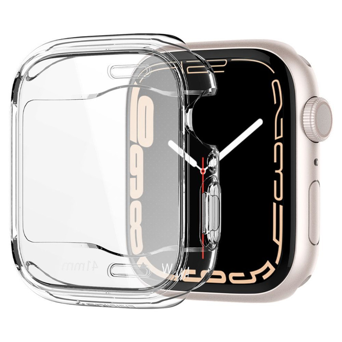 Telefontok Spigen Ultra Hybrid Apple Watch 7 / 8 / 9 (41 MM) KRISTÁLYTISZTA