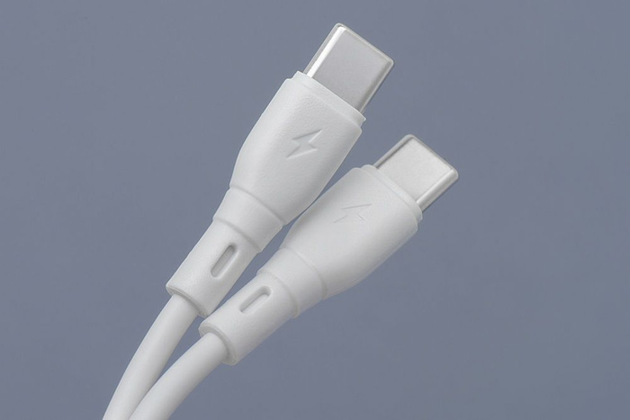 Kabel USB C do USB C Blue Star 3A 60W ECO 1 m PJ73-13-3 biały