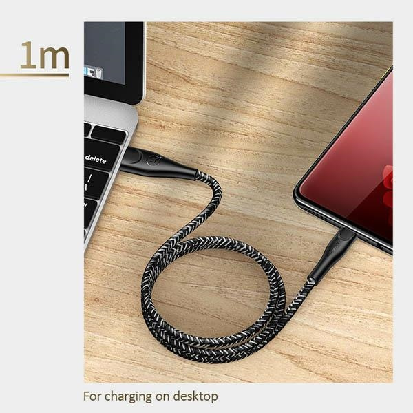 USAMS Kabel opletení U41 MicroUSB/USB Fast Charge 1m červená/červená SJ393USB02 (US-SJ393)