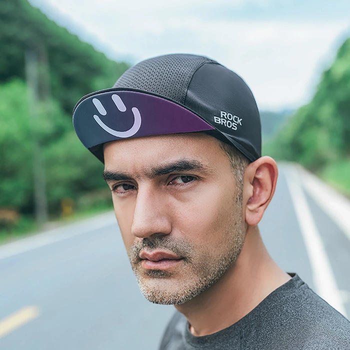 Rockbros 18230005001 cycling cap with peak - black