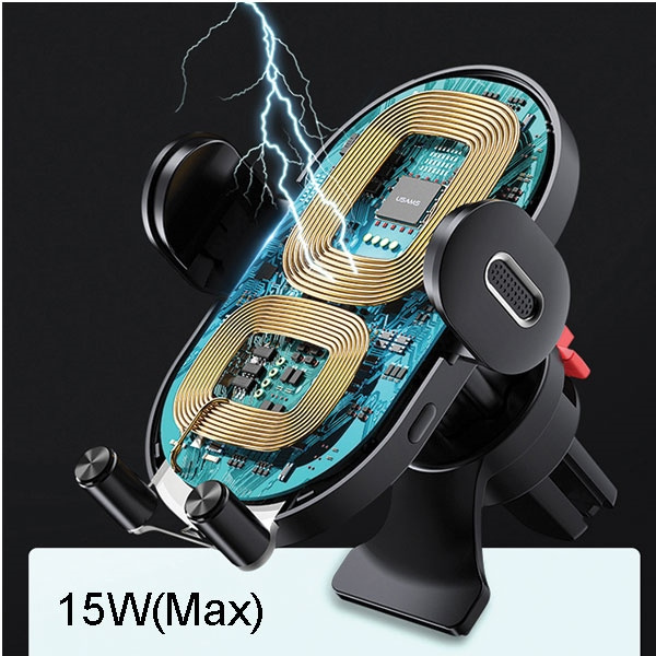 USAMS  inducción 15W automático para rejilla de ventilación negro