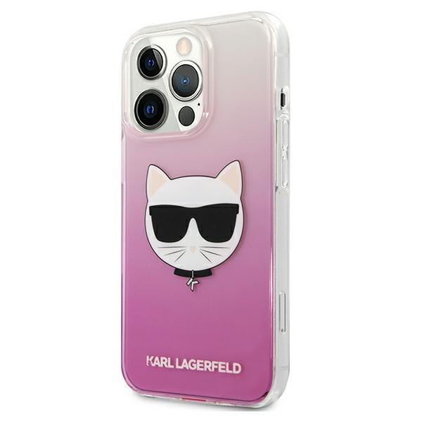 Cover KARL LAGERFELD Apple iPhone 13 Pro Max Choupette Head Pink Hardcase