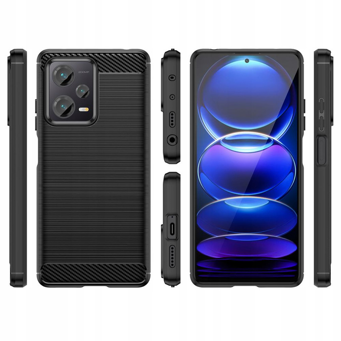 Coque Tech-protect Tpucarbon Xiaomi Redmi Note 12 / Poco X5 5G Noir Case
