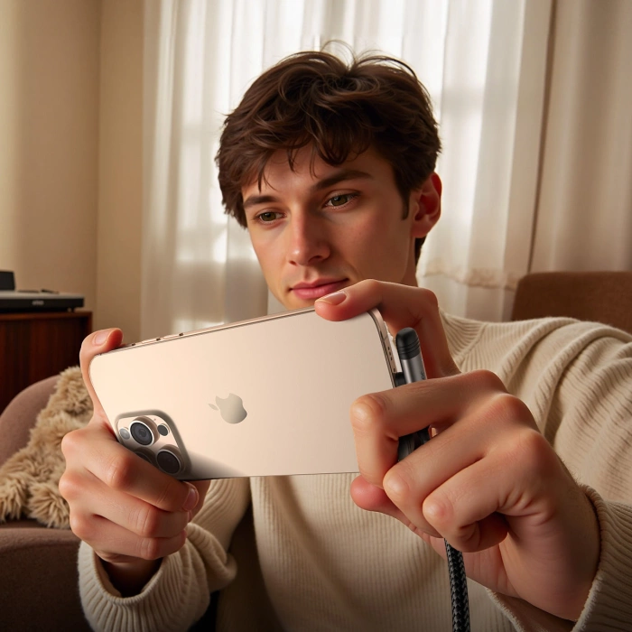 Joyroom S-A56 EnjoyX Series 90° USB-C - Lightning cable 30W 1.2m - black