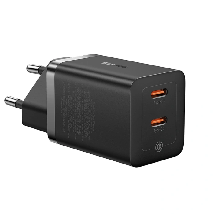 Ładowarka sieciowa Baseus GaN5 Pro 40W 2xUSB-C - czarna