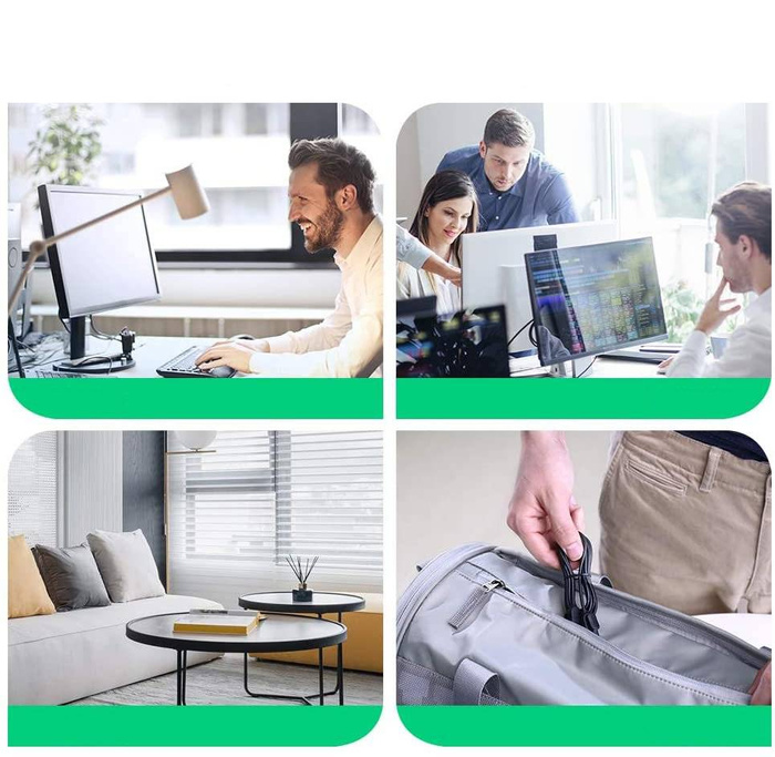 Ugreen Kabel Internet Netzwerkkabel Ethernet Patchkabel RJ45 Cat 6A UTP 1000Mbps 2m schwarz (70334)