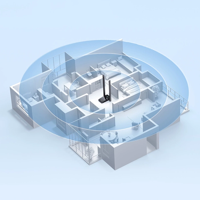 Baseus FastJoy B01317600111-05 1300 Mb/s USB network card - black