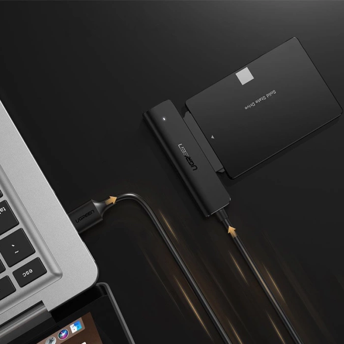 Ugreen HDD SSD 2,5'' SATA III 3.0 - USB 3.2 Gen 1 (USB 5 Gbit/s) Adapter schwarz (70609 CM321)