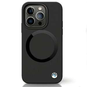 BMW BMHMP14XSILBK2 iPhone 14 Pro Max 6.7" noir/noir Signature Liquid Silicone MagSafe