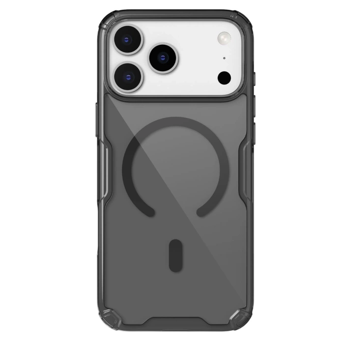Etui Nillkin Nature TPU Pro Magnetic kompatybilne z MagSafe na iPhone 17 Pro Max - półprzezroczyste-czarne