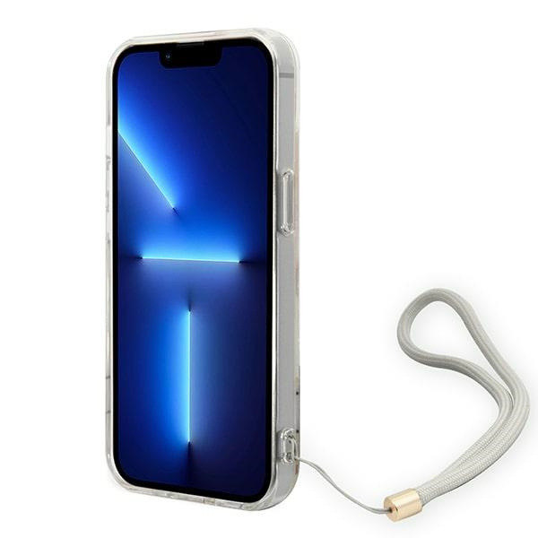 Guess GUOHCP14MHFLSU iPhone 14 Plus 6.7" purple/purple hardcase Flower Strap