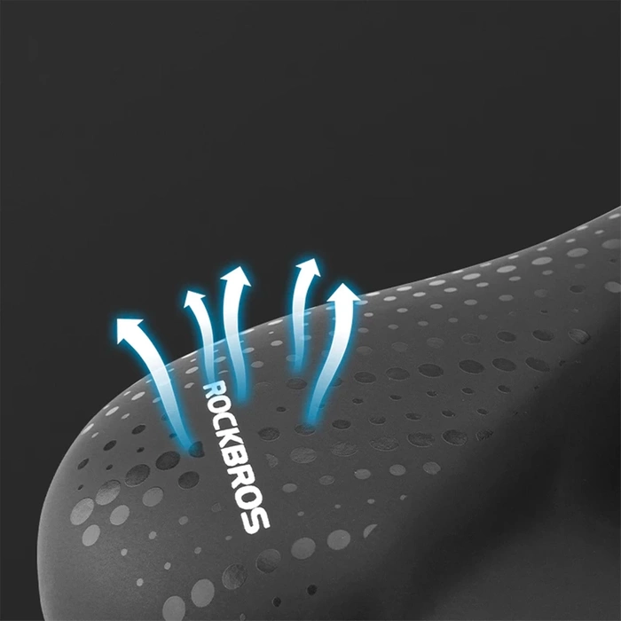 Rockbros 38218916002 Selle de vélo VTT + lampe - noir