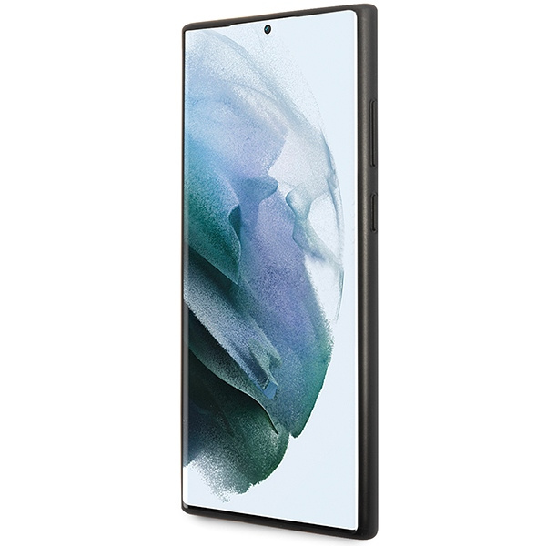 Cover Guess GUHCS23LG4GFGR S23 Ultra S918 grigio/grigiocase 4G Metal Gold Logo Case