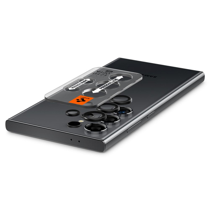 Kameraabdeckung Spigen Optik.tr "ez Fit" Kameraschutz 2er-Pack Samsung Galaxy S24 Ultra Schwarz