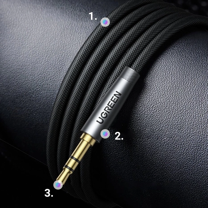 Ugreen AV190 Kabel AUX-Verlängerungskabel 3,5 mm Miniklinke 3m
