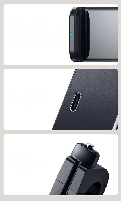 Baseus Energy Storage Backseat Holder Wireless Qi 15 W Charger black (WXHZ-01)