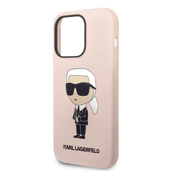 Case Karl Lagerfeld iPhone 14 Pro Max 6.7" hardcase pink/pink Silicone Ikonik