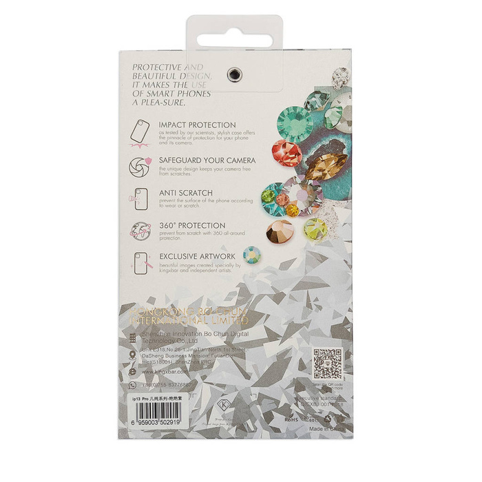 Housse Kingxbar Plain Series pour iPhone 13 Pro Max étui en silicone gris