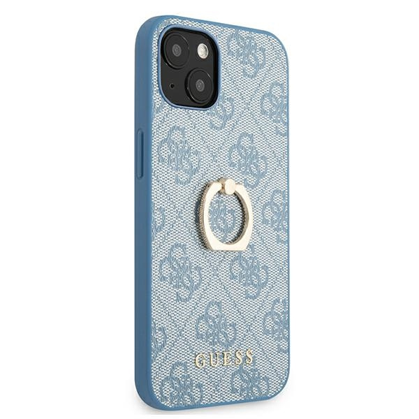 Case GUESS Apple iPhone 13 Mini 4G With Ring Stand Blue Hardcase