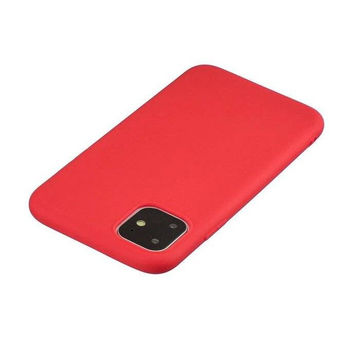 Custodia in silicone Cover flessibile in silicone per iPhone 11 Pro rossa