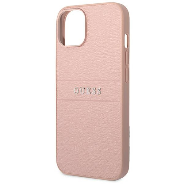 Hülle Guess iPhone 14 Plus 6,7" rosa/rosa Saffiano Armband