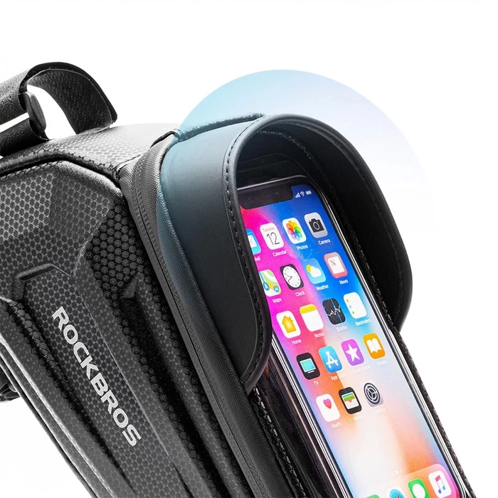 Rockbros B68-1 sacoche de vélo blindée pour téléphone 1,5l - noir