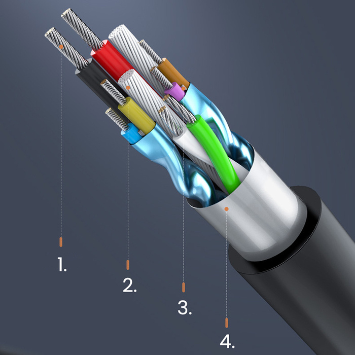 Ugreen rozbočovač HUB 4x USB 3.0 port USB typ C kábel 1m čierny (CR113 40850)