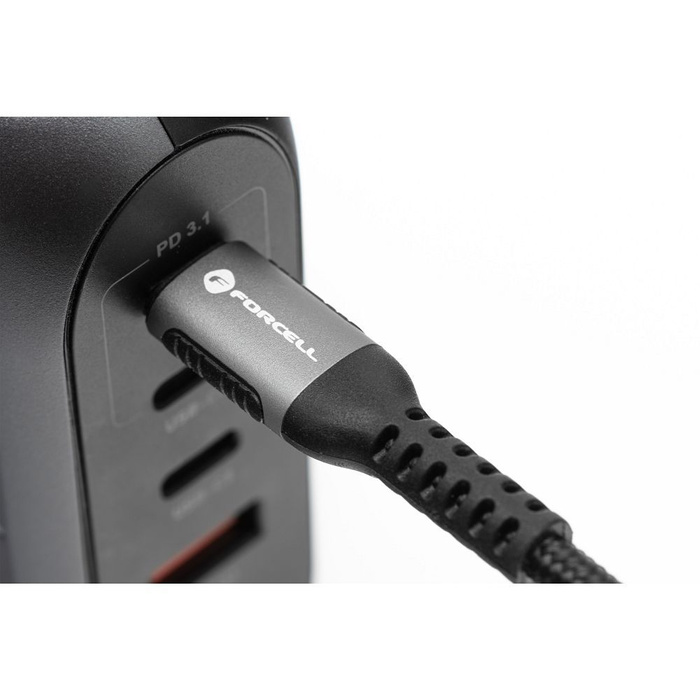 Kabel USB C do Lightning Forcell F-Energy PD 3A 27W Cafule 0,5 m C259 czarny