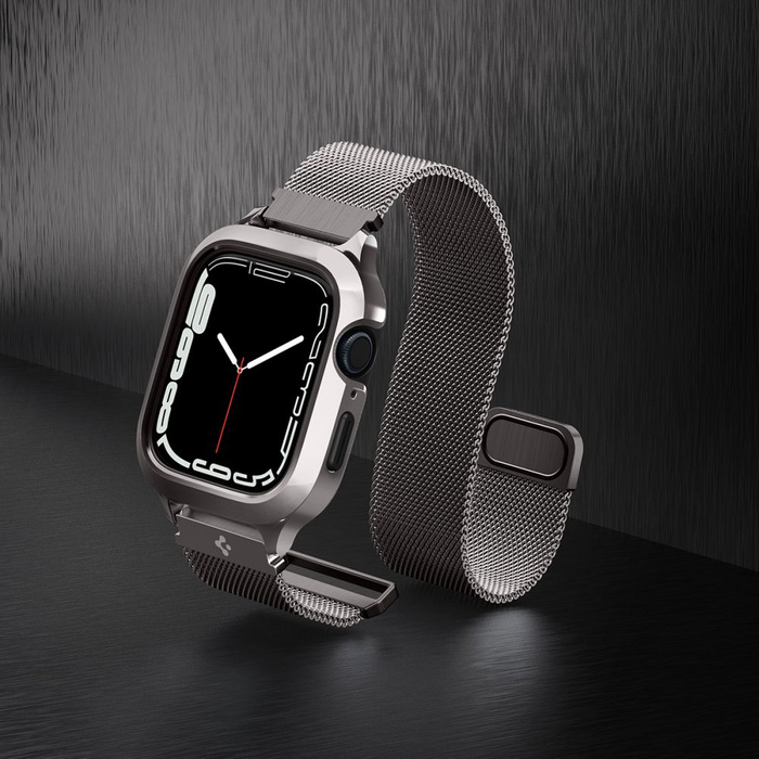 Spigen Metal Fit "pro" Apple Watch 7 / 8 (45 mm) Graphite