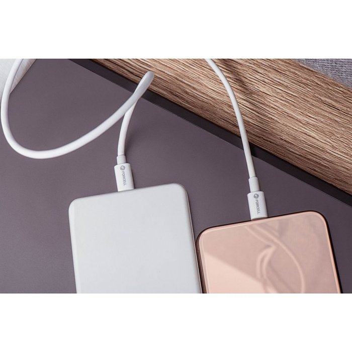 FORCELL kabel Typ C auf Lightning 8-polig MFI 3A/9V 30W (Max) C901 1m weiß