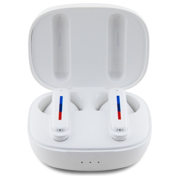 BMW auriculares Bluetooth BMBEMIATP20LOH TWS + docking station blanco/blanco Logotipos impresos
