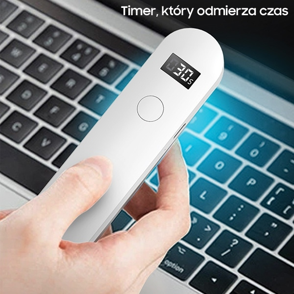 Fertőtlenítő lámpa UNIQ LYFRO Beam Mini UV-C kézi sterilizáló fehér