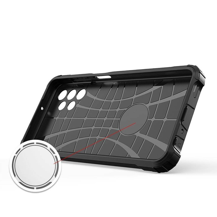 Hybrid Armor Case Cover robusta e resistente per Samsung Galaxy A32 5G oro