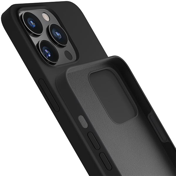 3mk Silicona Case iPhone 13 Pro 6.1" negro/negro