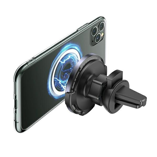 USAMS Lüftungsgitter Induktion Halterung 15W 2in1 Magnetisch Schwarz