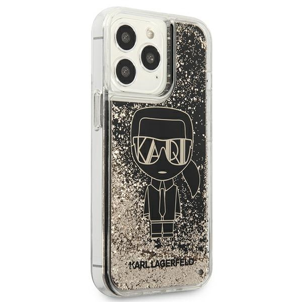 Karl Lagerfeld KLHCP13LLGGKBK iPhone 13 Pro/ 13 6.1" schwarz/schwarz hartcase Liquid Glitter Gatsby