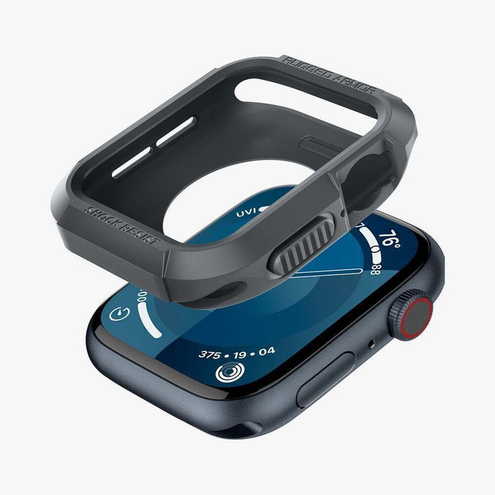 Case Spigen Rugged Armor Apple Watch 4 / 5 / 6 / 7 / 8 / 9 / Se (44 / 45 Mm) Dark Grey