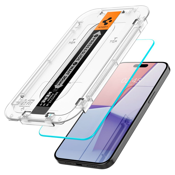 Tempered Glass Spigen Glas.tr "ez Fit" iPhone 15 Pro Max Klar