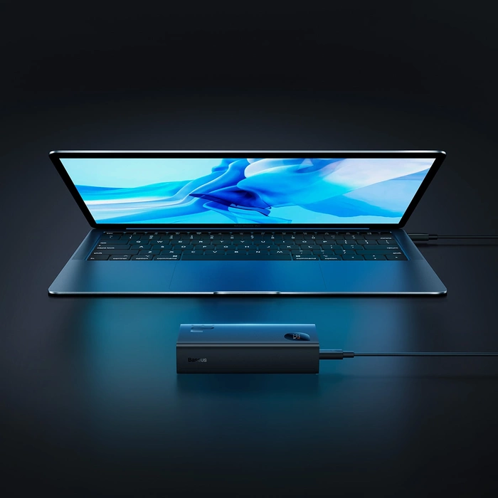 Baseus Adaman2 powerbank s displejem digital 10000mAh 30W 2 x USB / 1x USB Type C Overseas Edition PD QC SCP černá (PPAD040101)