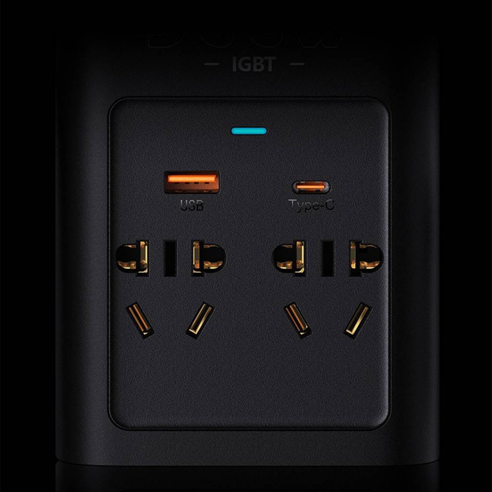 Inversor de corriente para automóvil Baseus IGBT 300W 220V (enchufe CN / EU) negro (CGNB010101)