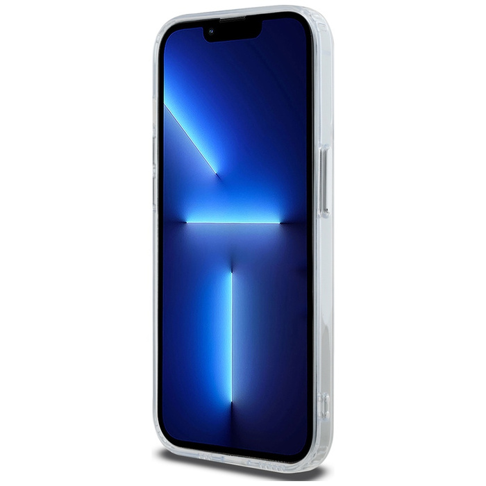 Karl Lagerfeld KLHMP14LHLSKCH iPhone 14 Pro 6.1" biały/white hardcase IML Metal Karl&Choupette Head MagSafe