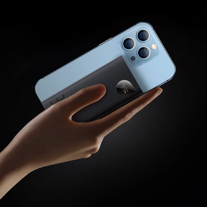 Baseus Adaman2 powerbank s displejem digital 10000mAh 30W 2 x USB / 1x USB Type C Overseas Edition PD QC SCP černá (PPAD040101)