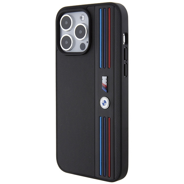 Case Bmw Bmhcp15l22ppmk IPhone 15 Pro 6.1" Black/Black Tricolor M Collection Case