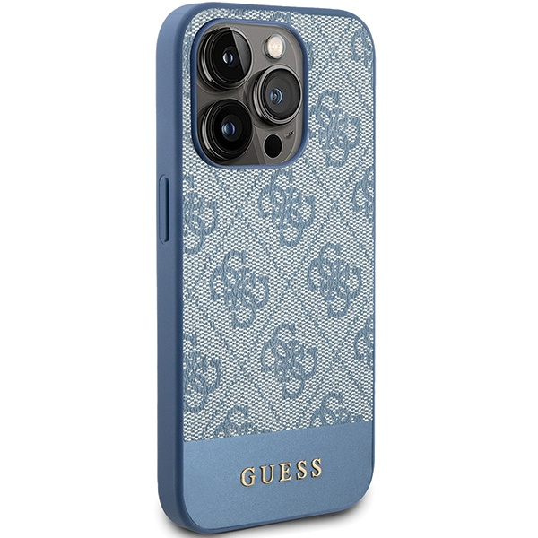 Etui Guess GUHCP15XG4GLBL iPhone 15 Pro Max 6.7" niebieski/blue hardcase 4G Stripe Collection Case