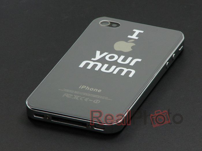 Hülle Apple iPhone 4 4S Thumbsup Case Abnehmbare Folien mit verschiedenen Mustern