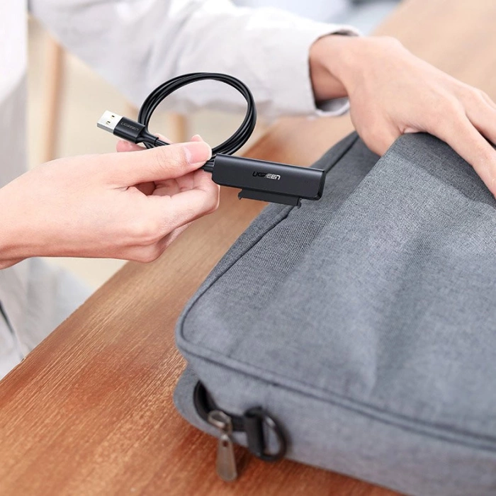 Ugreen adapter HDD SSD 2.5'' SATA III 3.0 - USB 3.2 Gen 1 (USB 5 Gbps) black (70609 CM321)