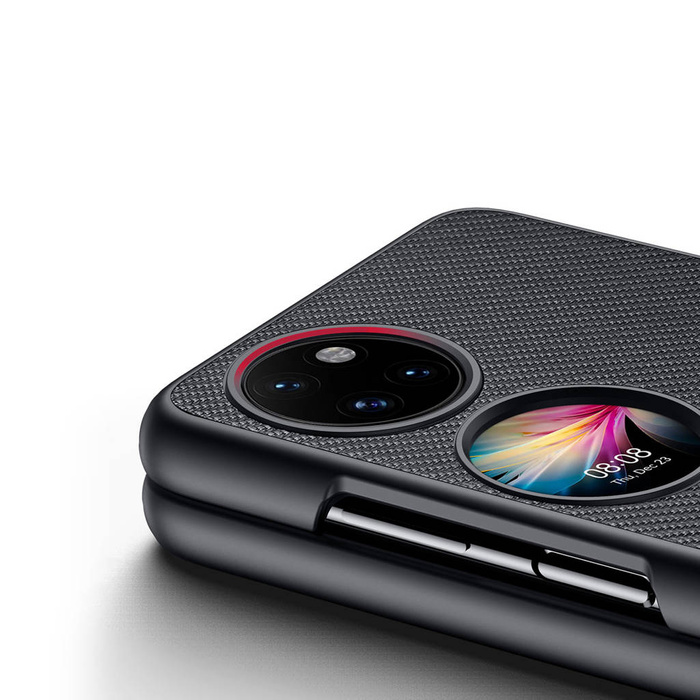 La custodia Dux Ducis Fino è realizzata in materiale di nylon Huawei P50 Pocket nero
