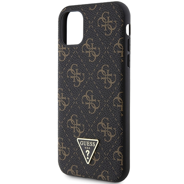 Etui Guess GUHCN61PG4GPK iPhone 11 / Xr 6,1" czarny/black hardcase 4G Triangle Metal Logo Case